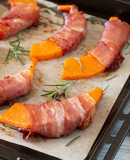 ZUCCA AL FORNO CON SPECK Ricetta facile e veloce
