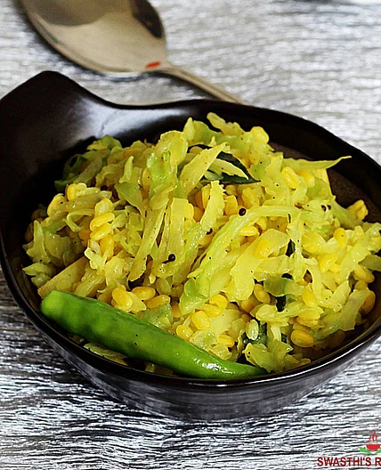Cabbage Poriyal Recipe