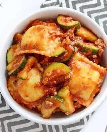 Easy Zucchini Sausage Ravioli