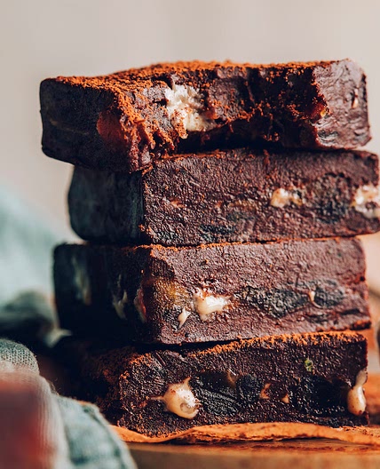 Fudgy Tahini Date Chocolate Bars