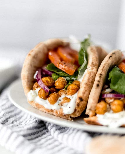 Spicy Chickpea Gyros