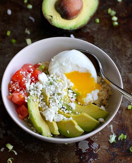 Quinoa Avocado Breakfast Bowl Recipe