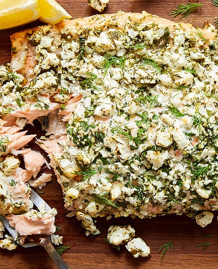 Feta & Herb-Crusted Salmon
