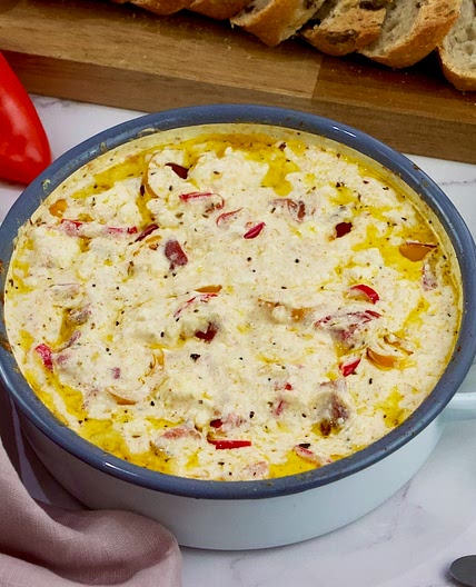 Greek Baked Feta (Bougiourdi)