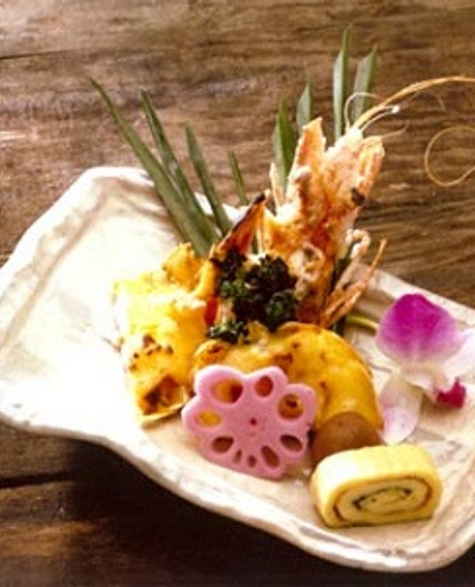 새우우니야끼(새우성게구이)