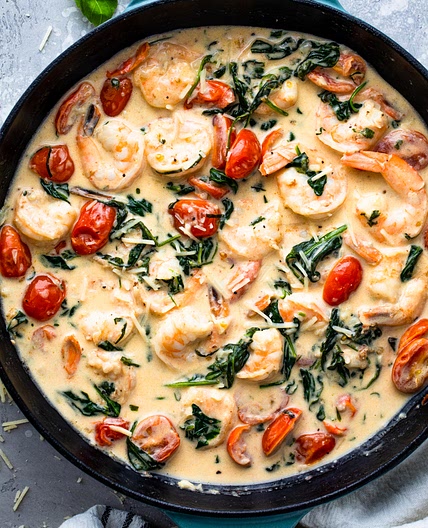 Creamy Tuscan Shrimp (Keto friendly)