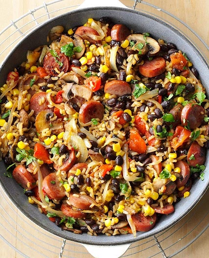 Confetti Kielbasa Skillet