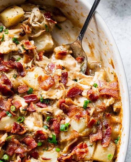 Creamy Chicken Potato Casserole {Paleo, Whole30}
