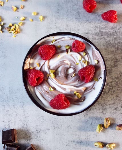 Chocolate Raspberry Swirl Smoothie Bowl