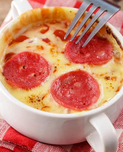 Keto Microwave Mug Pizza