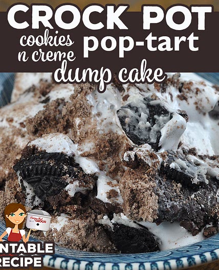Crock Pot Cookies n Creme Pop Tart Dump Cake