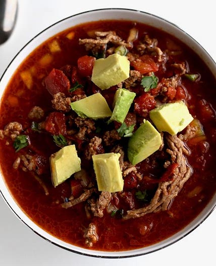 Cozy Taco Soup with Ground Beef