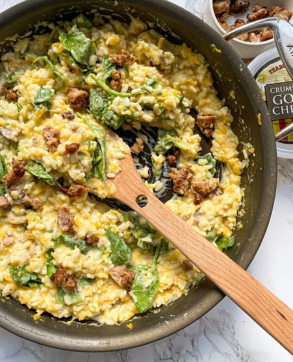 Butternut Squash Risotto with Goat Cheese