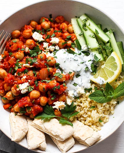 Orientalische Kichererbsen Bowl – mit Video