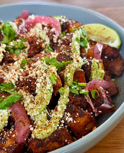 Blackstone Sweet Potato Chorizo Bowls