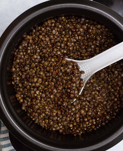 Rice Cooker Lentils