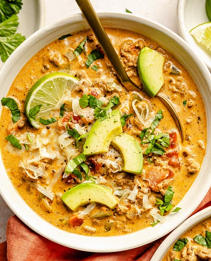 Creamy Taco Soup (Low Carb/Keto)