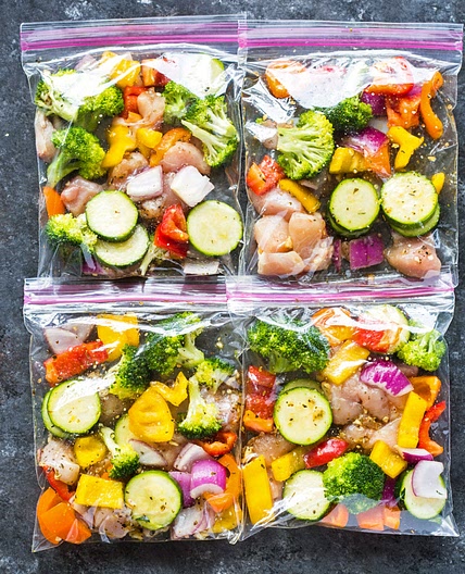 Chicken and Veggie Freezer Packs
