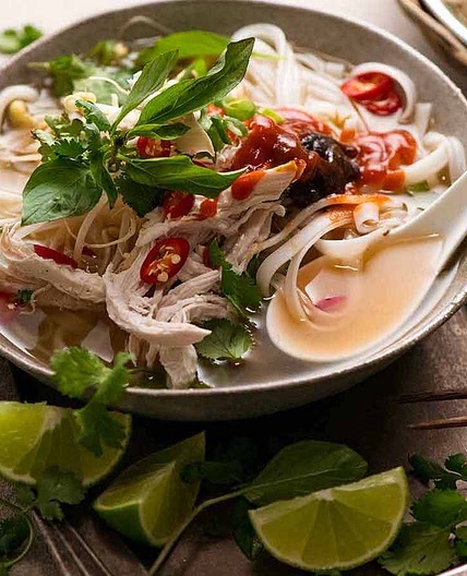 Vietnamese Chicken Pho soup (Pho Ga)