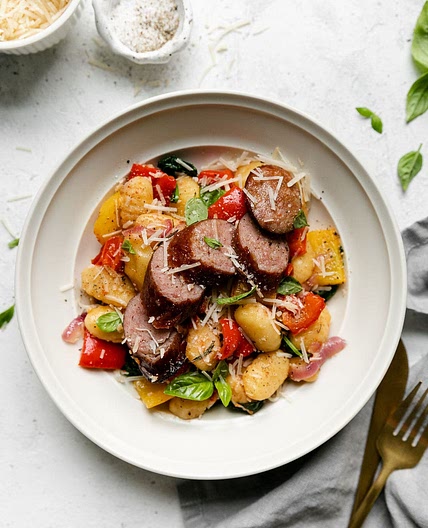 Sheet Pan Gnocchi with Kielbasa and Vegetables