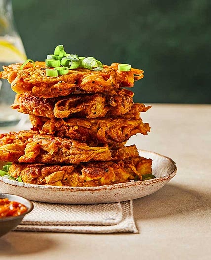 Veg peel fritters