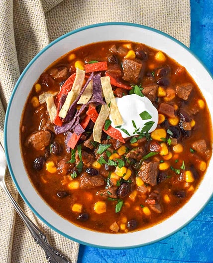 Southwestern Steak Soup
