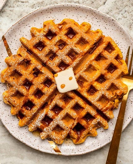 Pumpkin Spice Waffles