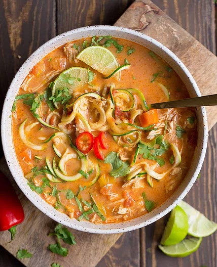 Thai Chicken Zoodle Soup