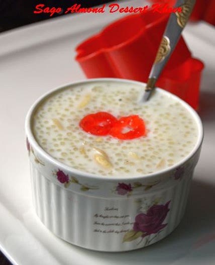 Sago Almond Kheer Easy Dessert Recipe