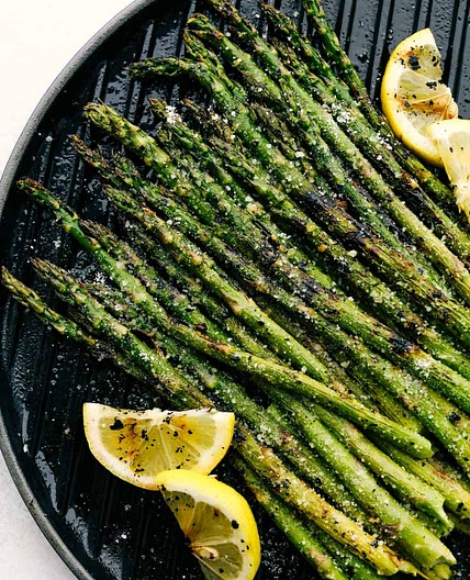Grilled Parmesan Garlic Asparagus