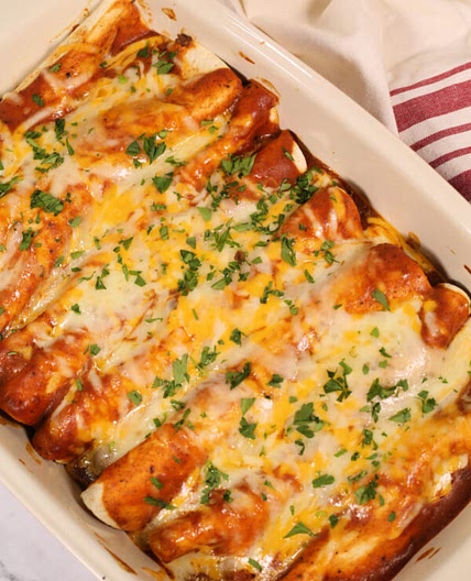 The Best Ground Beef Enchiladas