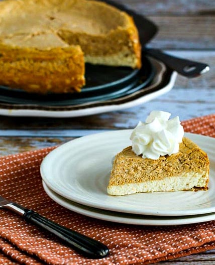Sugar-Free Layered Pumpkin Cheesecake
