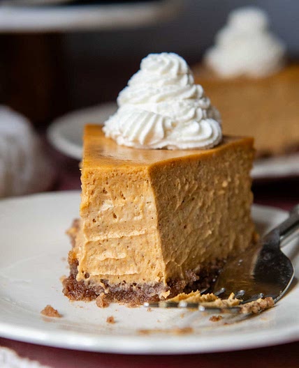 Creamiest Gluten-Free Pumpkin Cheesecake (Not Dense)