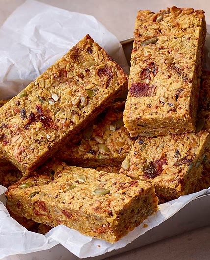 Savoury breakfast flapjacks