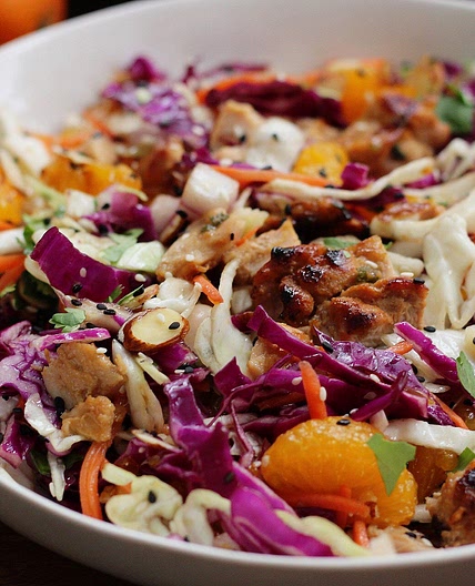 Healthy Sesame Chicken Chopped Salad: Paleo & Whole30