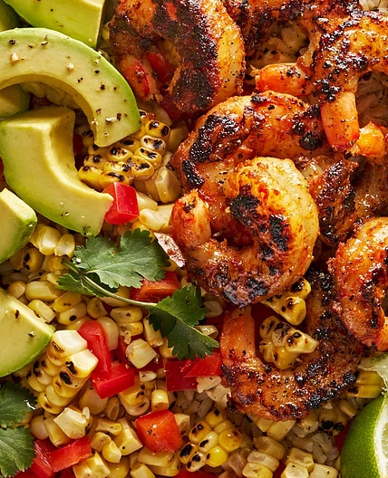 Blackened Shrimp Bowls