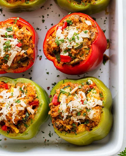 Italian Vegan Stuffed Peppers