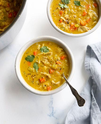 Curry Chicken Soup (Stove or Instant Pot)