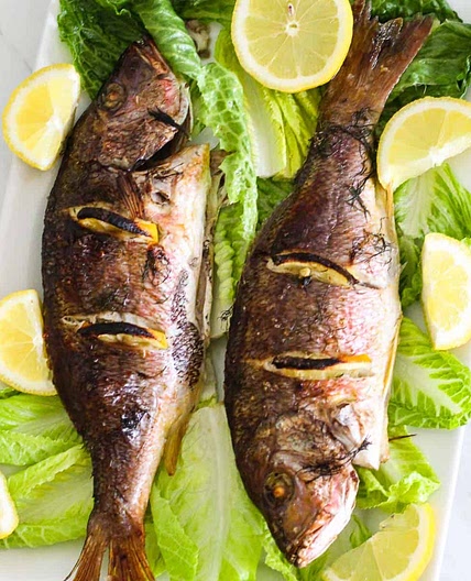 Baked Whole Red Snapper