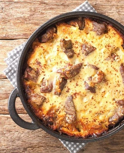 Homemade Tavë Kosi - Yoghurt baked Lamb