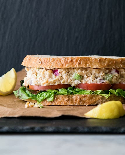 'CHICKPEA OF THE SEA' TUNA SALAD SANDWICH