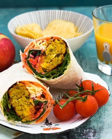 Onion Bhaji Lunch Wrap