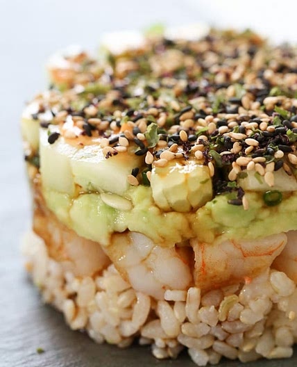 Spicy California Shrimp Stack