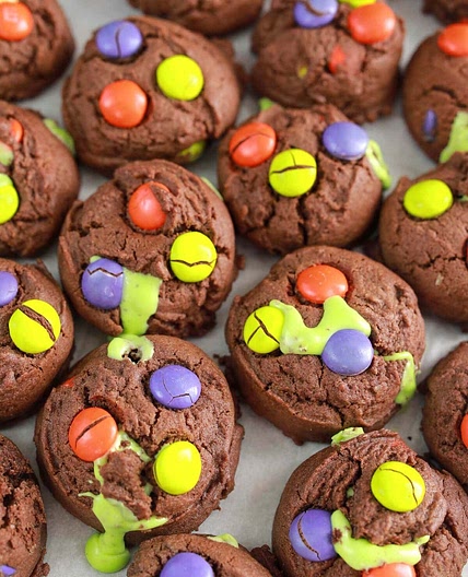 Slime Filled Halloween Cookies
