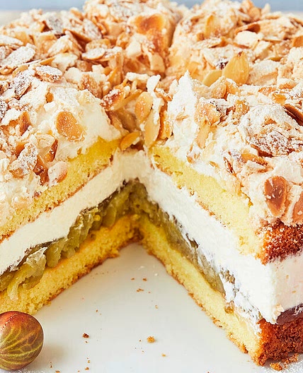 Schwimmbadtorte – Omas Rezept mit Stachelbeeren