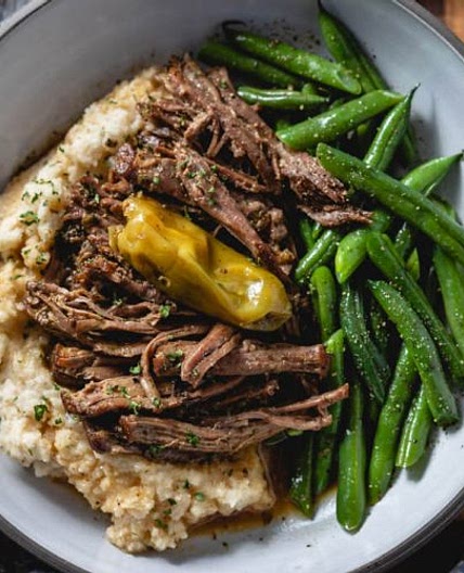 Slow Cooker Mississippi Pot Roast (Pepperoncini Pot Roast)