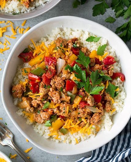 Unstuffed Pepper Bowls