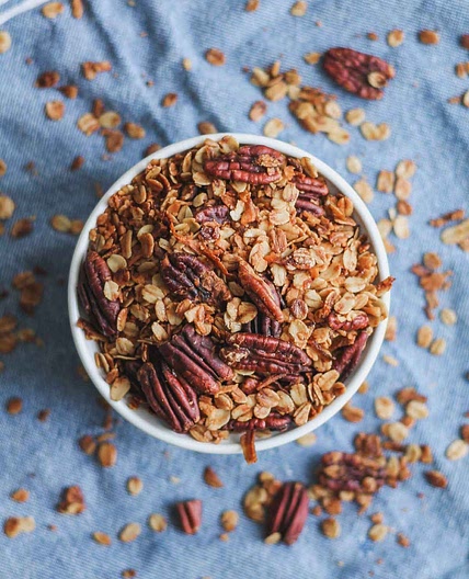 Salted Maple Pecan Granola