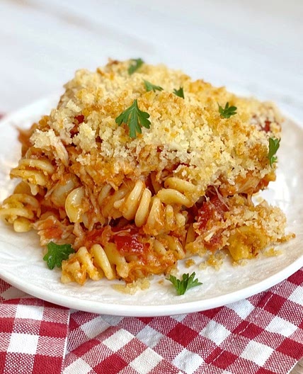 Easy Chicken Parmesan Casserole With Pasta