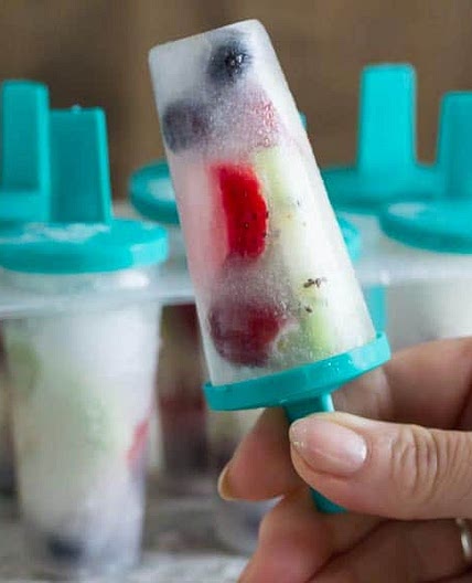 Coconut Water Fresh Fruit Popsicles